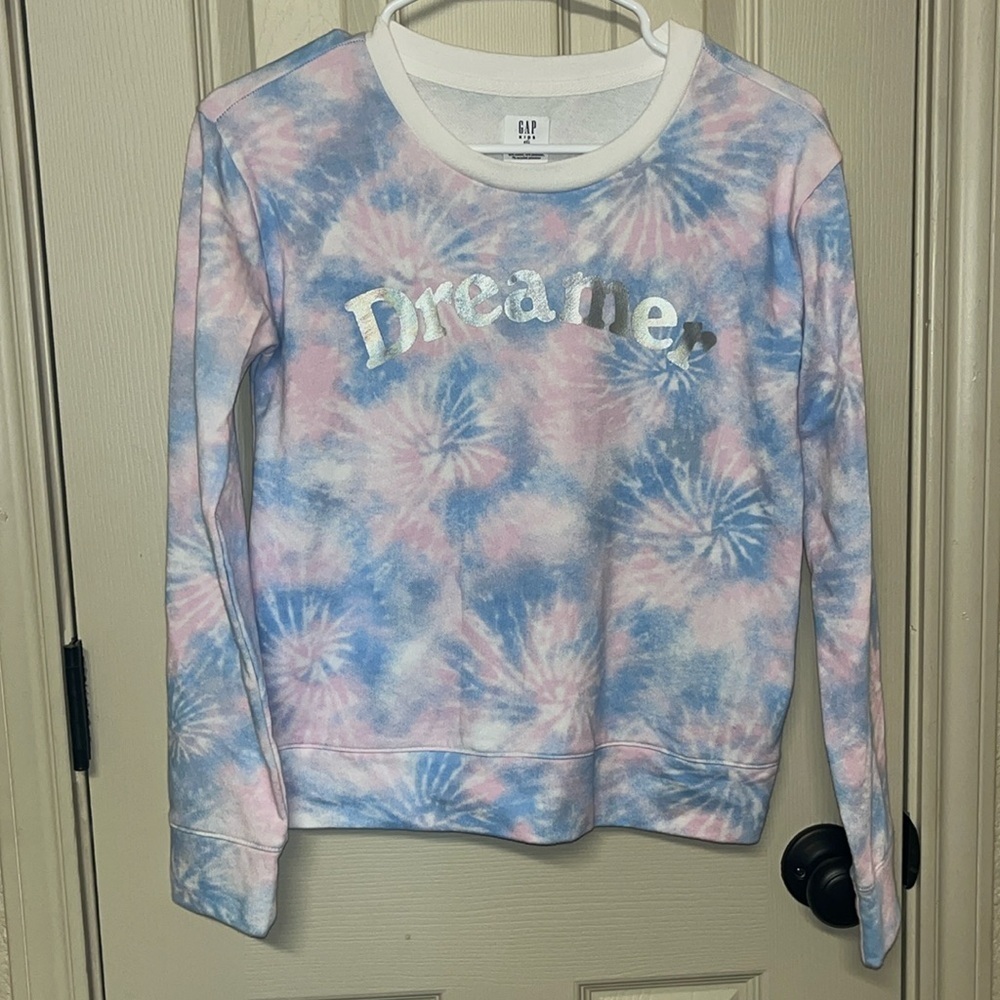 GAP kids Dreamer tie dye sweatshirt
